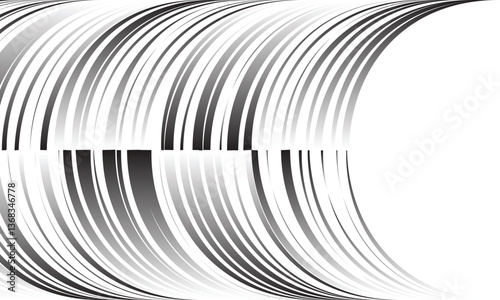 Fototapeta Naklejka Na Ścianę i Meble -  abstract gradient irregular tweak arch line pattern suitable for background.
