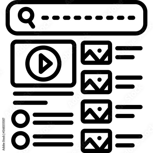 Video Icon Vector Element