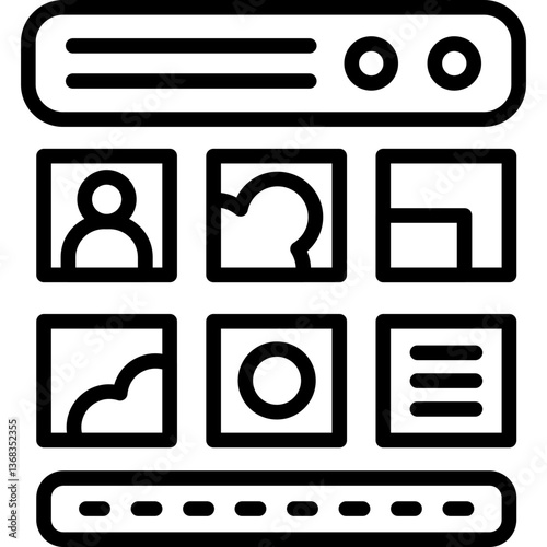 Photos Icon Vector Element