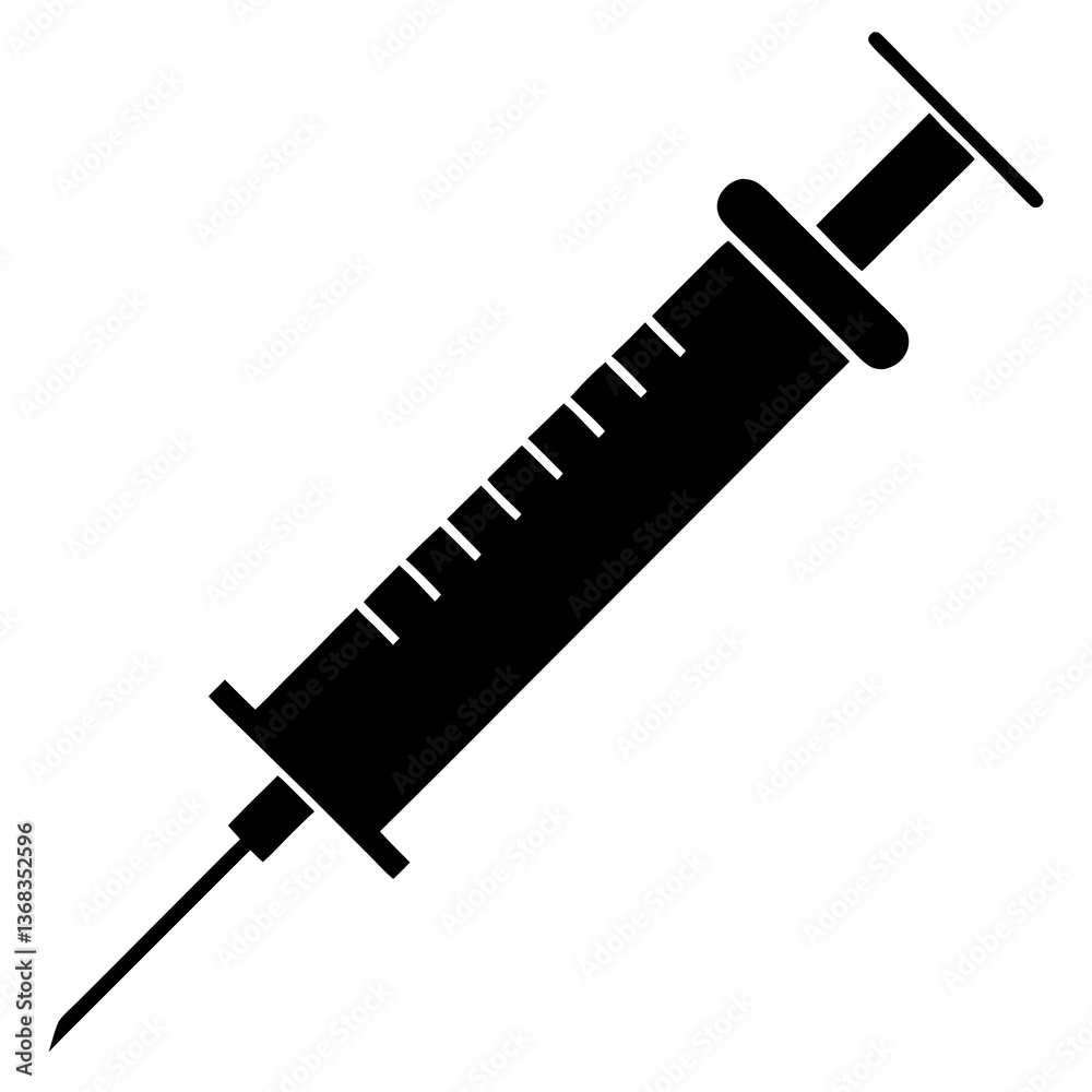 Fototapeta premium syringe isolated on white