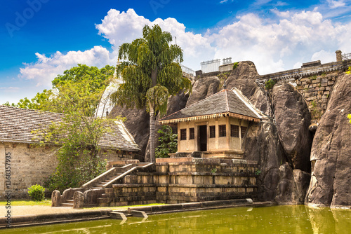 Isurumuniya Viharaya in Anuradhapura on a sunny day