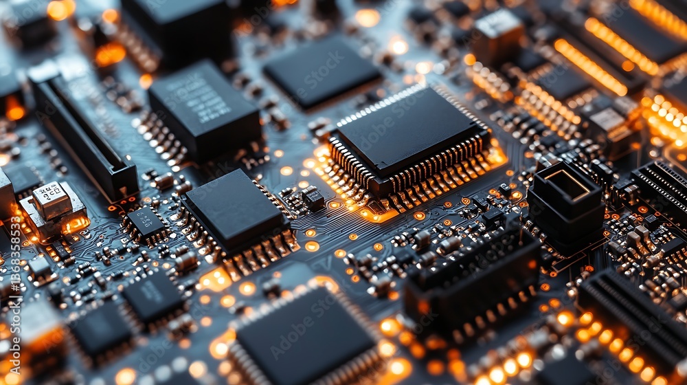 Circuit Board Closeup Technology. Circuit Board Closeup Technology.