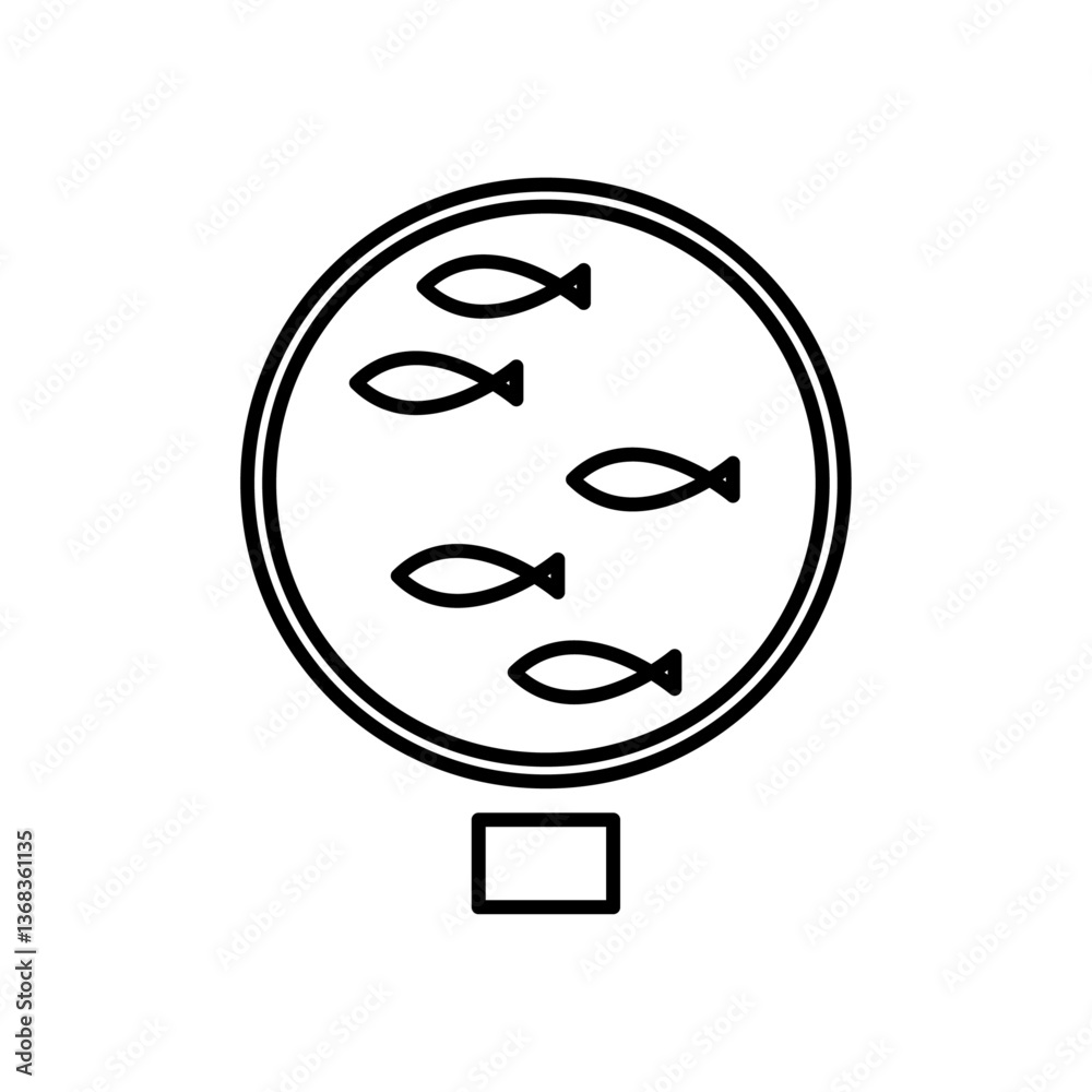 Obraz premium 水族館のアイコン