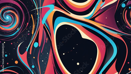 abstract background with stars