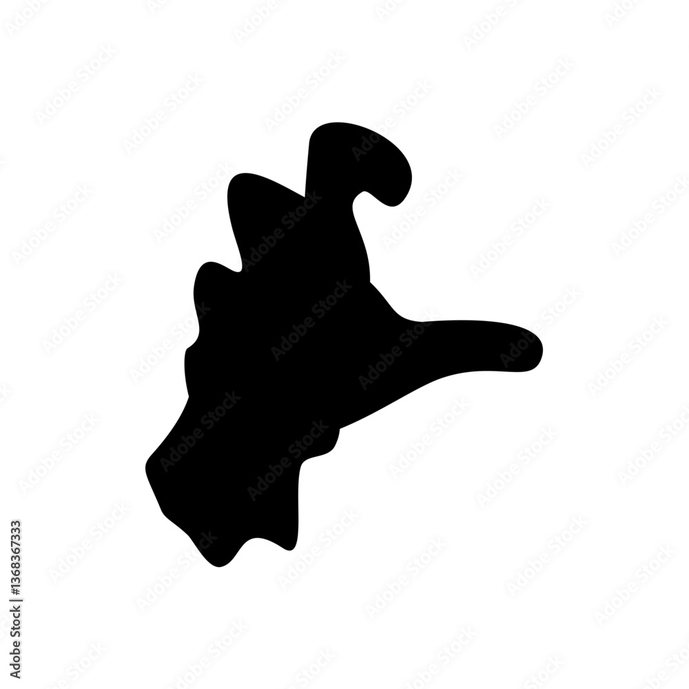 Obraz premium Hand gestures silhouette. Vector illustration