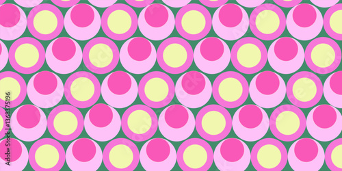 circle pink yellow pattern, gradient graphic background, technology digital communication template, iillustration element, banner poster cover vector