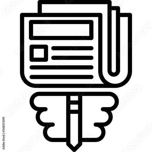 Press Freedom Icon Vector Element