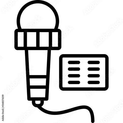 Press Day Icon Vector Element