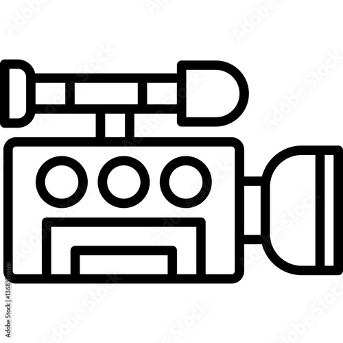 Video Camera Icon Vector Element