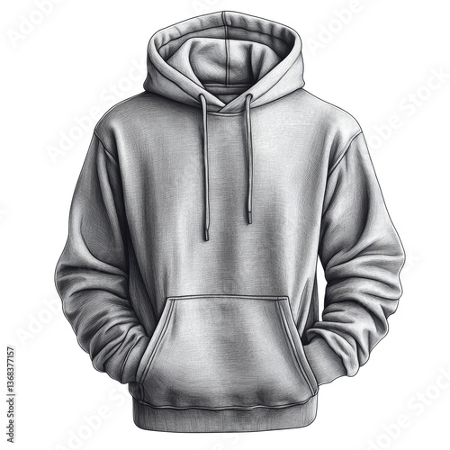 Obraz na płótnie Warm gray hoodie worn casually by a person showing relaxed style in a comfortable setting w salonie