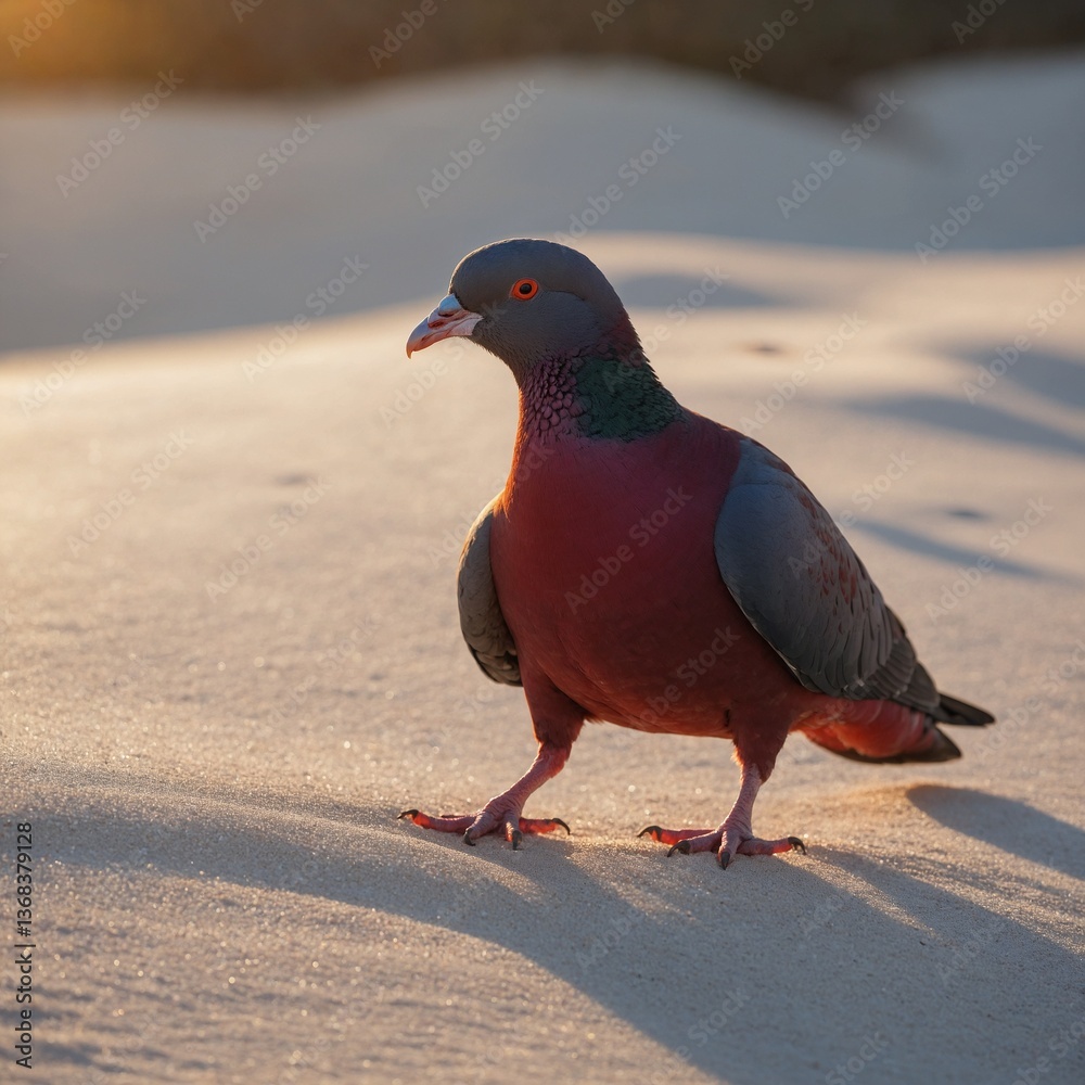 Obraz premium pigeon on the ground