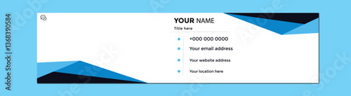 Creative email signature with cute mockup