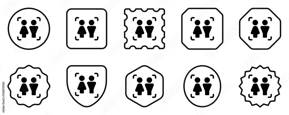 Editable life simulation game, people, couple vector icon. Video game, game elements. Part of a big icon set family. Perfect for web and app interfaces, presentations, infographics, etc Editable life simulation game, people, couple vector icon. Video game, game elements. Part of a big icon set family. Perfect for web and app interfaces, presentations, infographics, etc