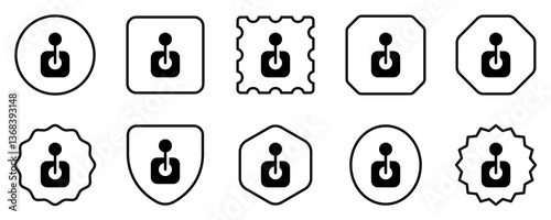 Editable joystick, arcade, game controller vector icon. Video game, game elements. Part of a big icon set family. Perfect for web and app interfaces, presentations, infographics, etc