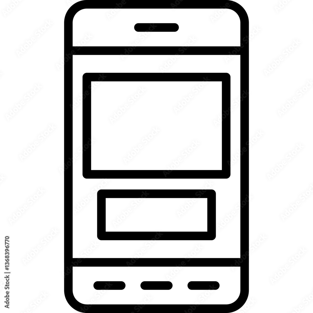 Smartphone Icon Vector Element Smartphone Icon Vector Element