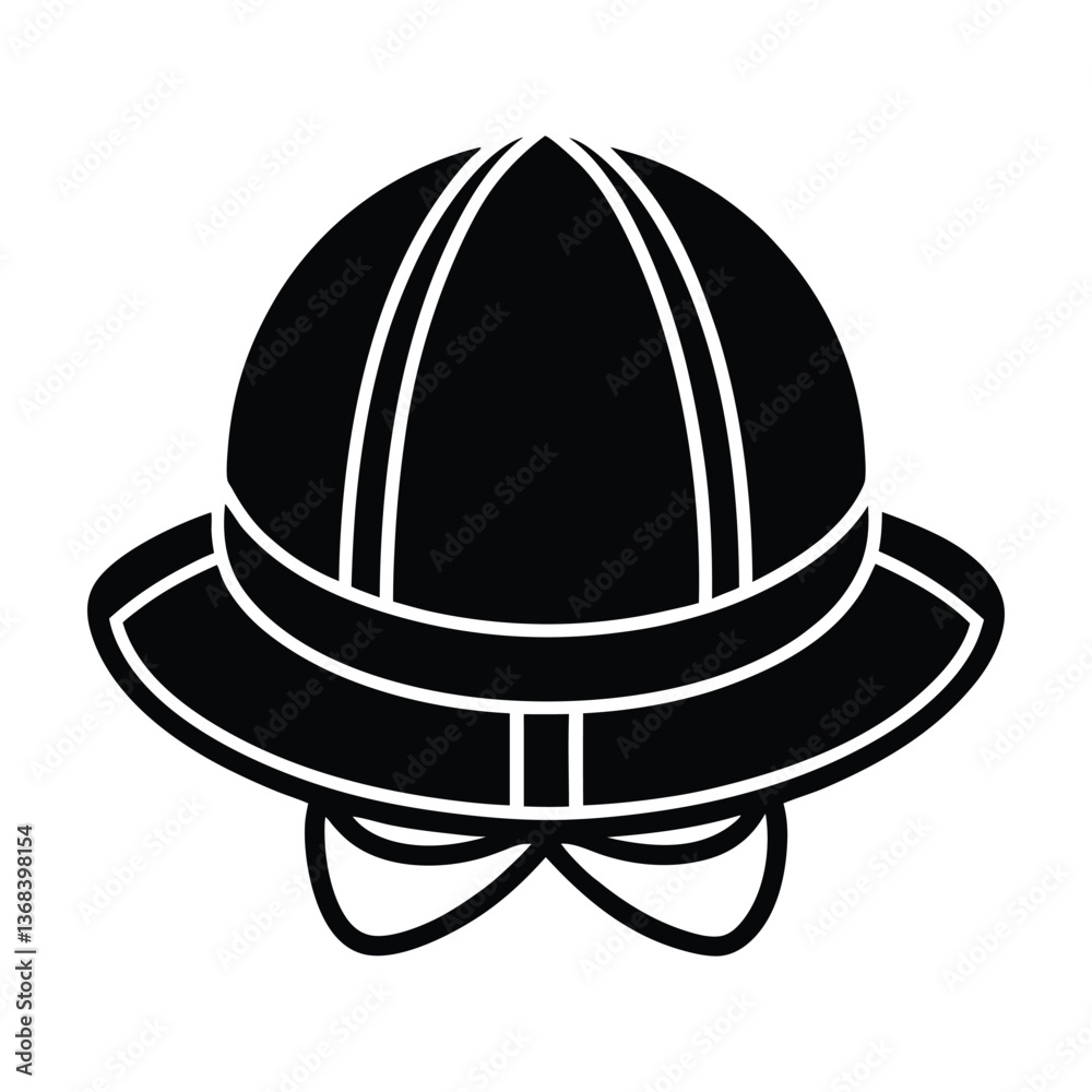 Vector illustration of a stylish hat icon Vector illustration of a stylish hat icon