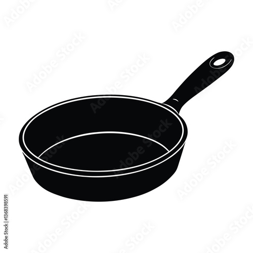frying pan isolated on white