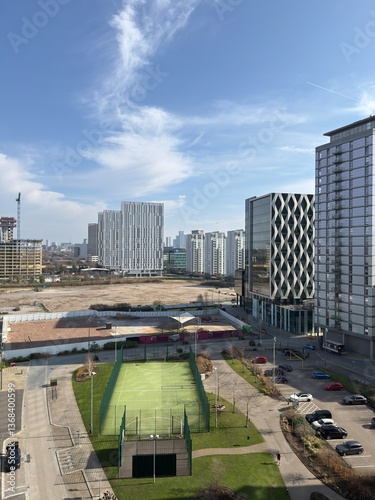 Photography Modern buildings and landmarks around Salford Quays home of Media City UK