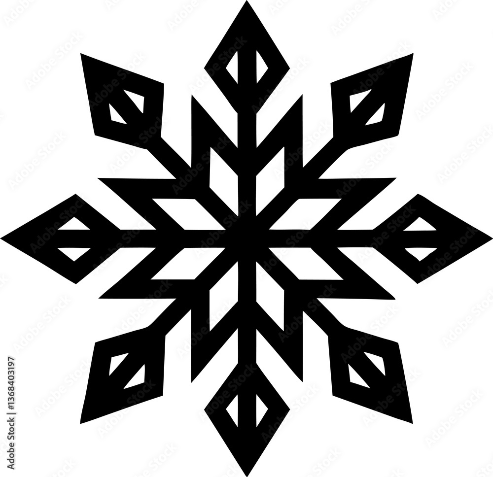 abstract snowflake vector abstract snowflake vector