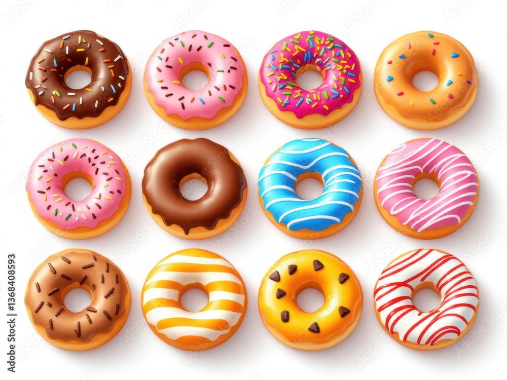 Obraz premium colorful donuts