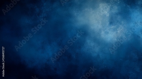 Abstract Blue Textured Background with Dramatic Light and Grunge Effect