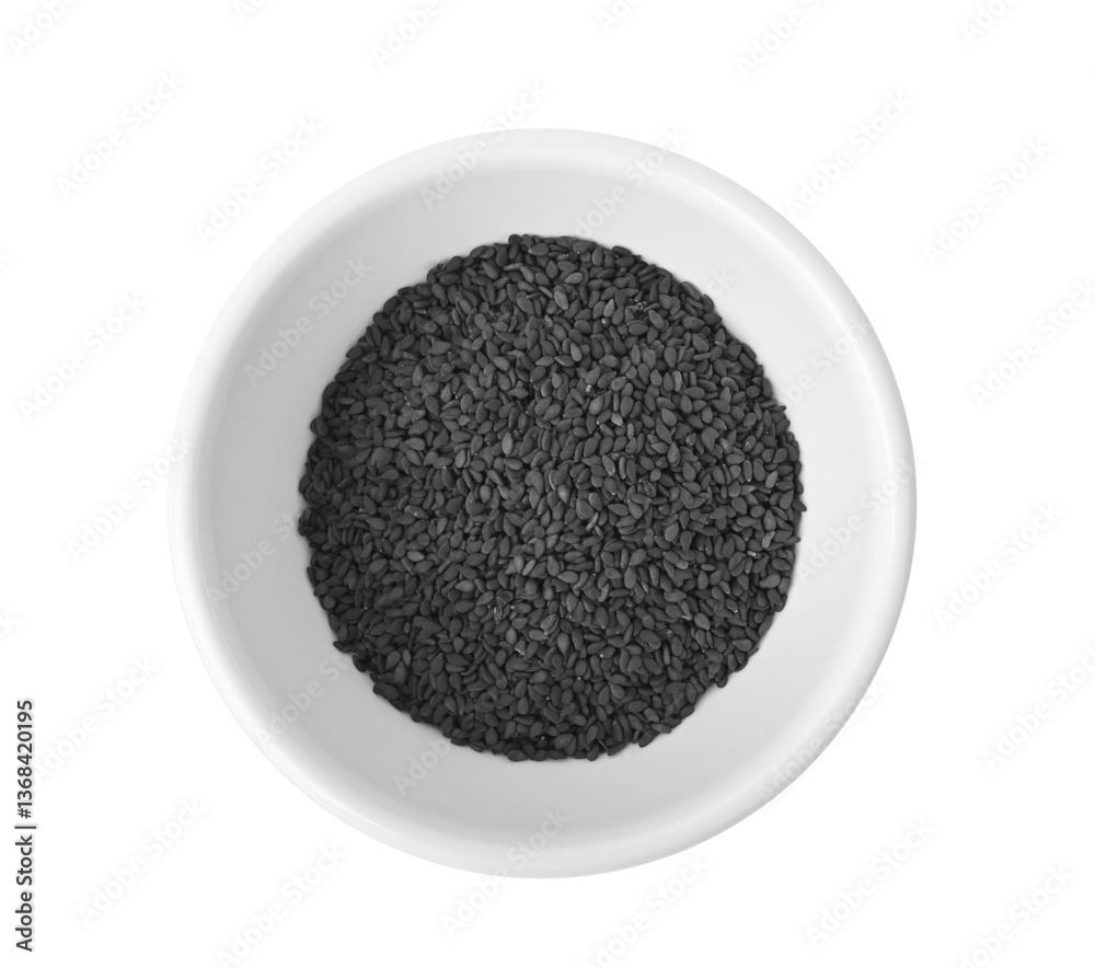 Black sesame seeds on transparent png top view Black sesame seeds on transparent png top view
