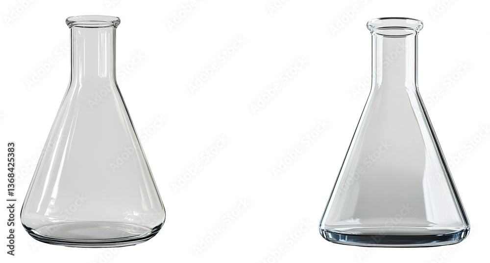 Laboratory Conical Flasks Collection, Clear Glassware on Transparent Background, Conical Flask Cutout, Conical Flask PNG Laboratory Conical Flasks Collection, Clear Glassware on Transparent Background, Conical Flask Cutout, Conical Flask PNG