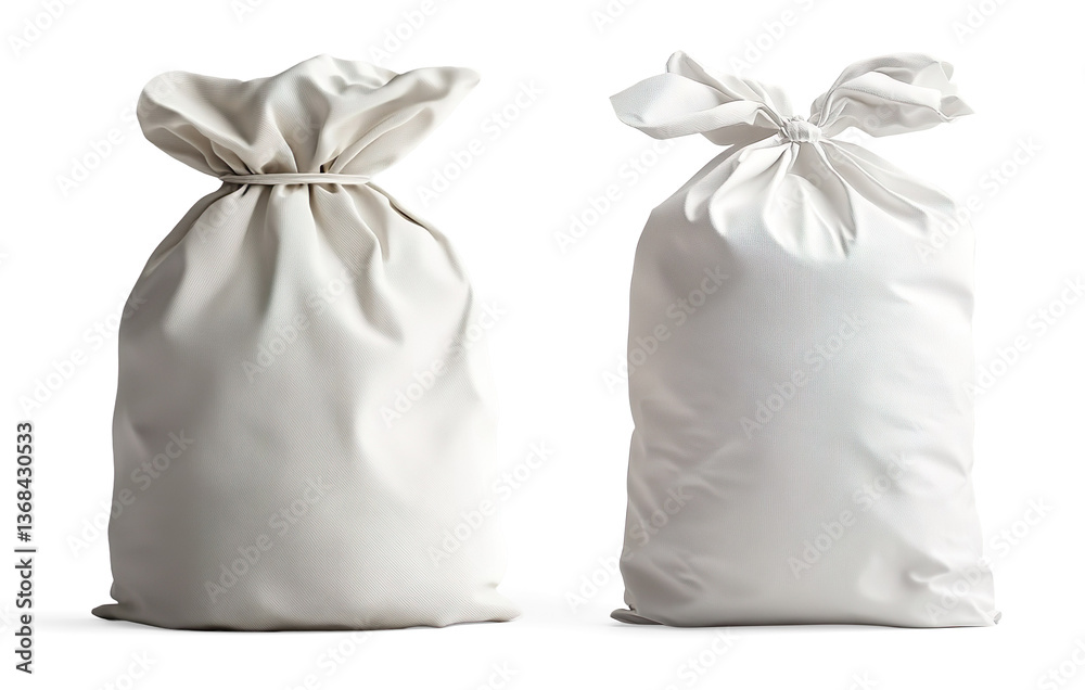 Bag of Flour with Spilled Contents on a Transparent Background Bag of Flour with Spilled Contents on a Transparent Background