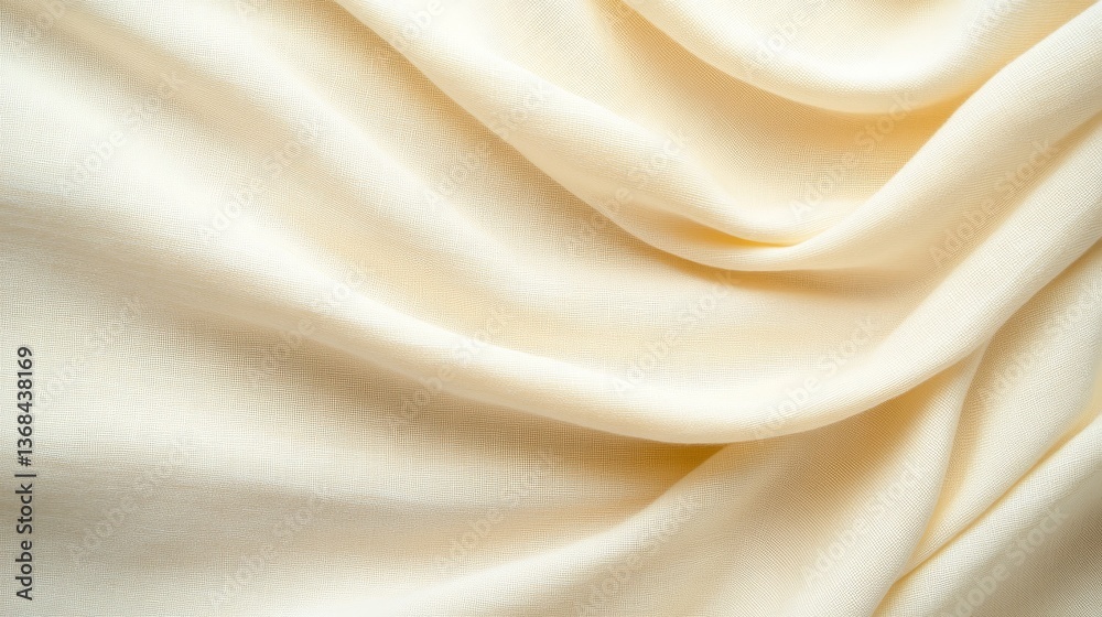 Obraz premium Closeup of textured white fabric, detailed background for design and textile projects