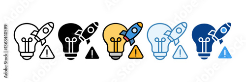 Entrepreneur  Icon Set Multiple Style Collection