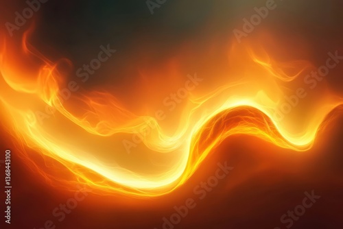 Wallpaper Mural Bright flames dance gracefully in the dark night sky creating a mesmerizing visual effect Torontodigital.ca