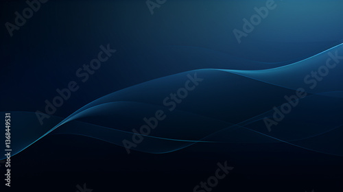 A minimalist background in deep dark blue with a smooth gradient, perfect for corporate and technology-themed wallpapers, banners, and presentations.