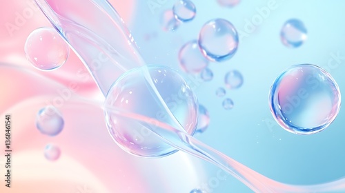 Wallpaper Mural Illustration of collagen-boosting ingredients penetrating deep skin layers for firming effects  Torontodigital.ca