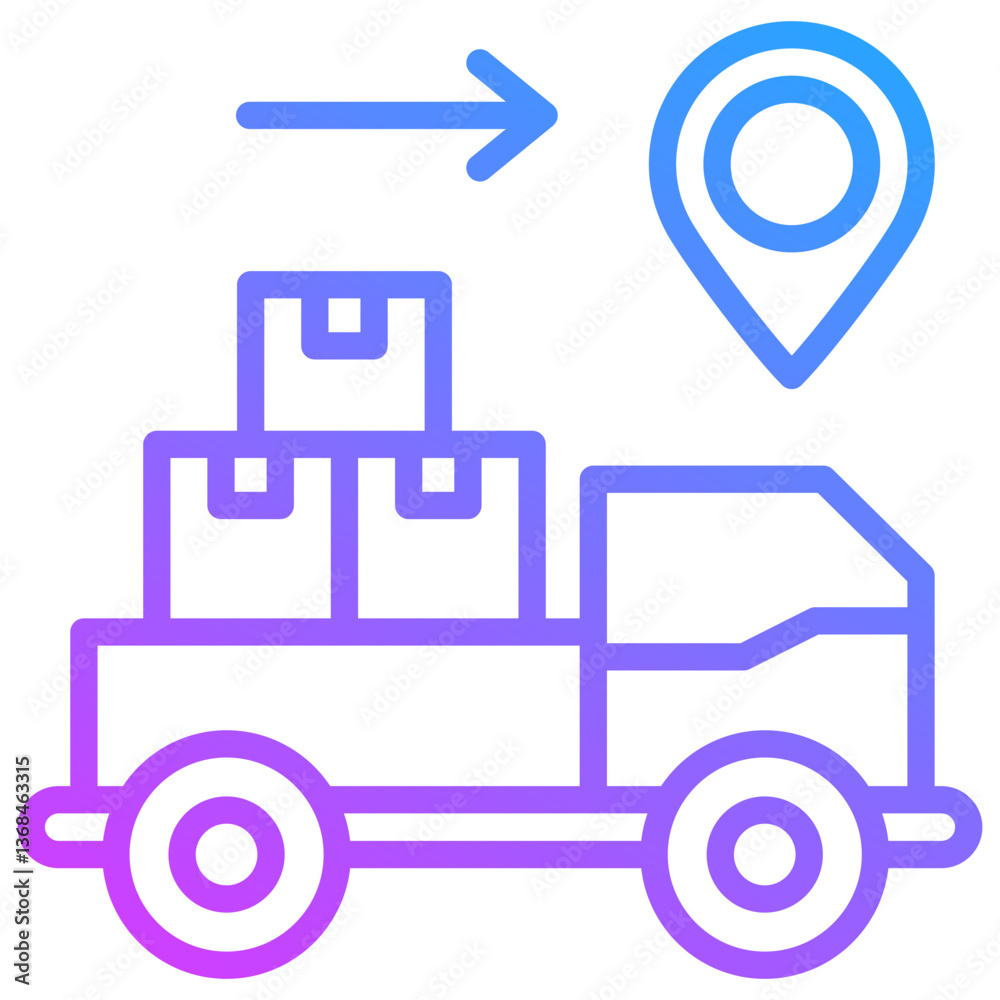Energy and Natural Resources  Icon Symbol Outline Gradient