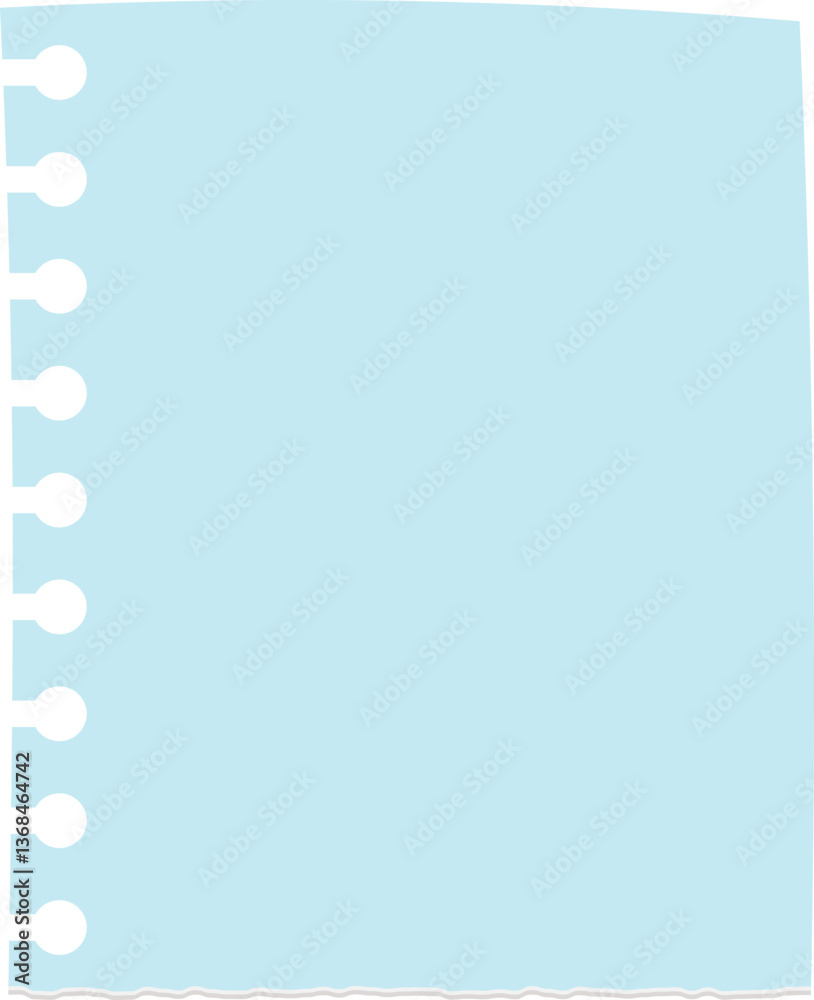 Obraz premium Cute Blue Paper Note