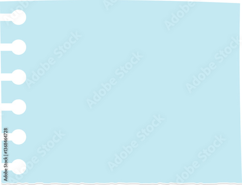 Cute Blue Paper Note