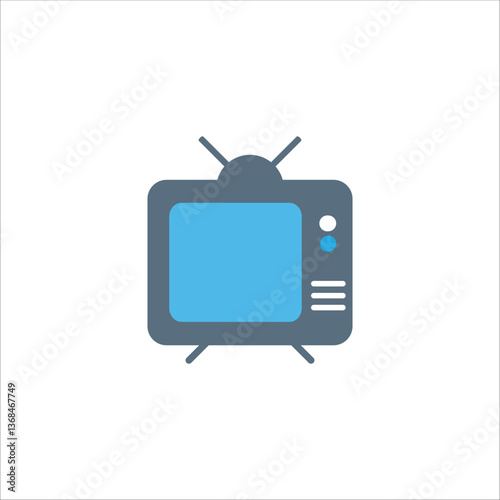 retro tv set icon