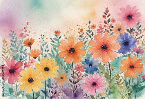 floral background with flowers