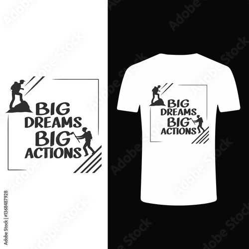 t shirt design template big dreams big action