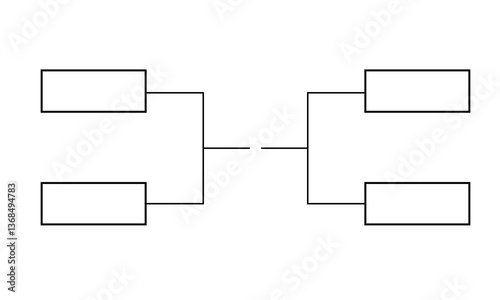 Team Tournament bracket templates on white background .vector illustration.