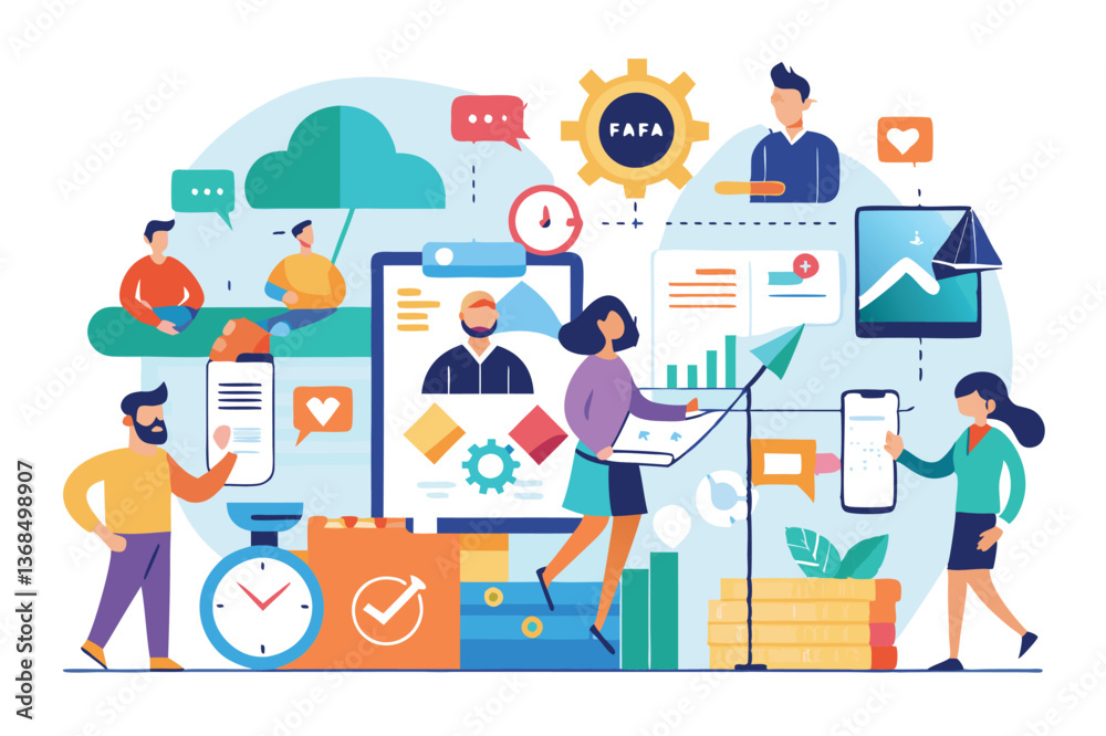 Project planning, cooperation, Workflow process. Visual stories collection Project planning, cooperation, Workflow process. Visual stories collection