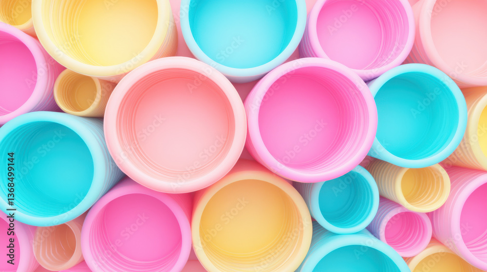 Plastic materials - Thermoplastics (Re-moldable when heated) - Polyethylene (PE): High-Density Polyethylene (HDPE): Stiffer and stronger, used in bottles, piping, and heavy-duty bags. seamless texture Plastic materials - Thermoplastics (Re-moldable when heated) - Polyethylene (PE): High-Density Polyethylene (HDPE): Stiffer and stronger, used in bottles, piping, and heavy-duty bags. seamless texture