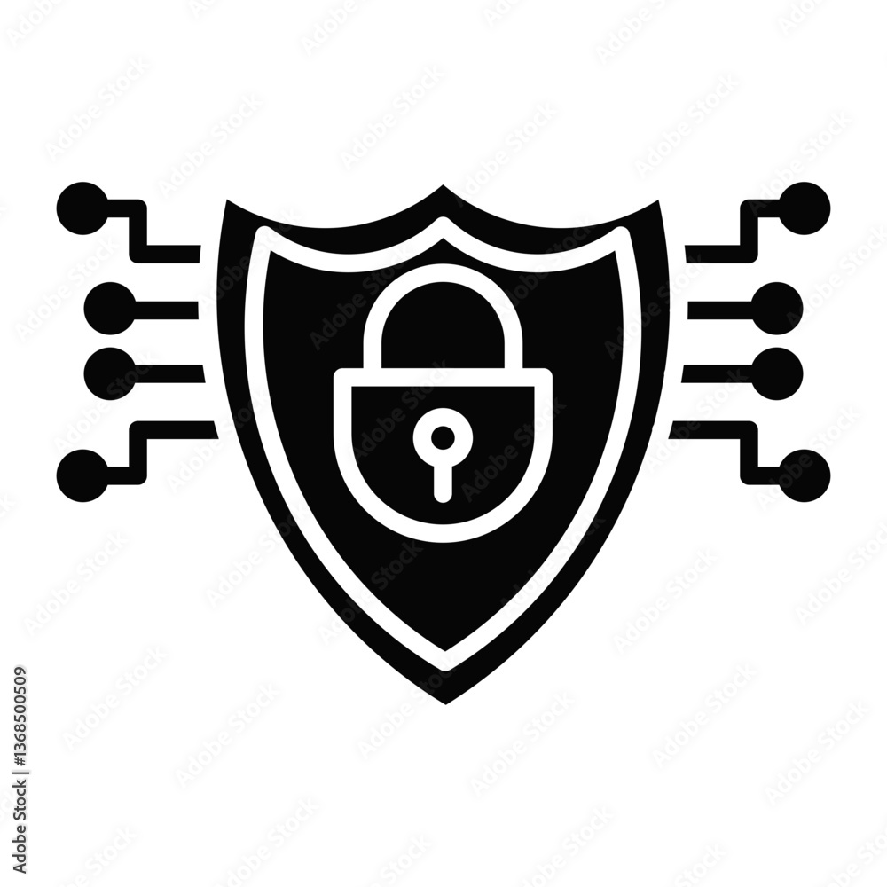 Obraz premium Cybersecurity Preparedness Icon