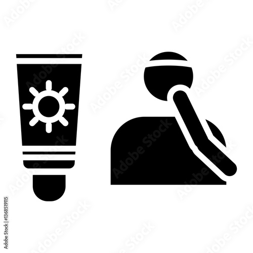 Sunscreen Application Icon