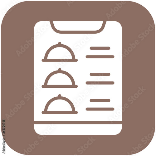 Digital Inflight Menu Icon