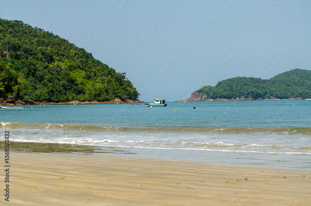 Obraz premium boat on the beach