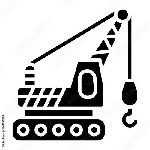 Crawler Crane Icon