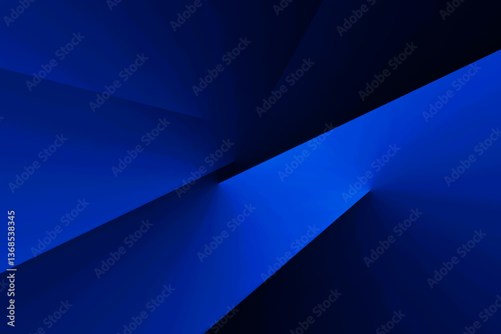 Modern black dark blue white abstract background. Minimal. Color gradient. Geometric shape. Lines stripe triangle angle 3d shadow. Design. Futuristic. Metal metallic effect.Light shine.Luxury premium.