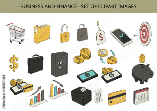 Finance and Business Clipart Set
