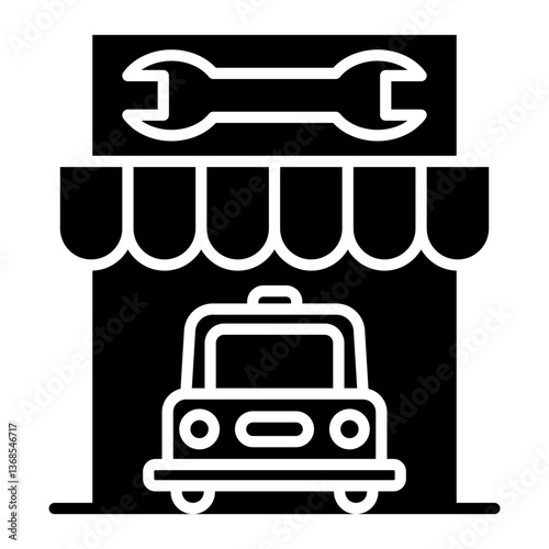 Car Repair Shop Icon